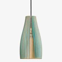IUMI Pendelleuchte ENA türkis - Hängelampe aus Holz made in Berlin