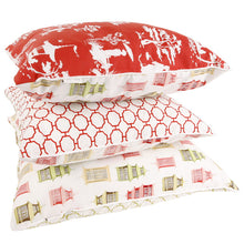 Bio Baumwolle Dekokissen Red Octagon 40x60 cm - Wendekissen von Pete & Sally made in Germany