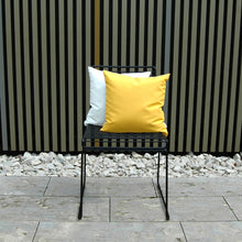 Pete & Sally Outdoor Kissen in gelb-taupe 40x40 cm - Außenkissen UV beständig