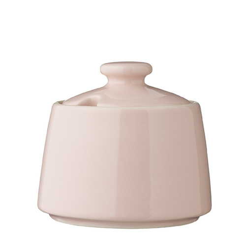 Bloomingville Zuckerdose Alberte helles erdbeer - Keramikdose mit Deckel in pastell rosa
