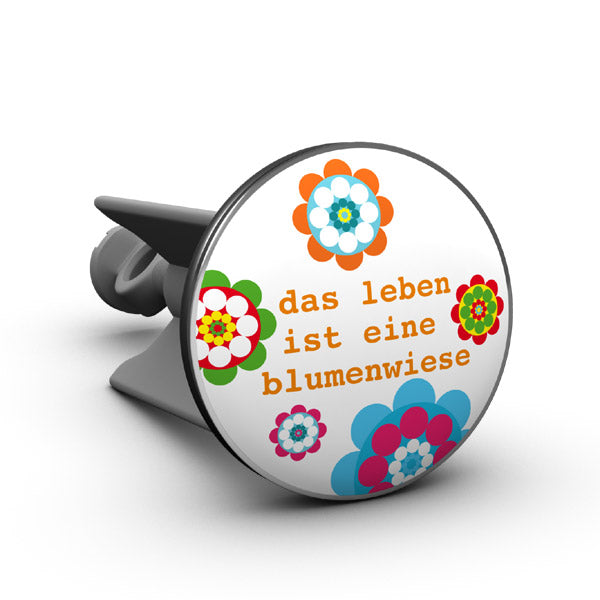 Plopp Waschbeckenstöpsel Blumenwiese - made in Germany