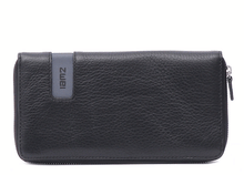 Ledergeldbeutel W2 in schwarz von zwei
