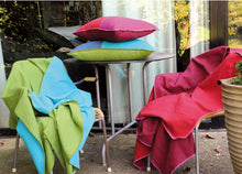 Baumwolldecke von Fussenegger - Wendedecke Silvretta in rot