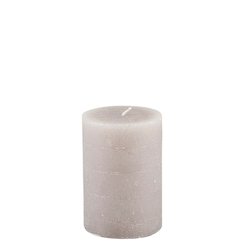 Broste Copenhagen Stumpenkerze Leinen Ø6 xH10cm - für Laternen und Windlichter