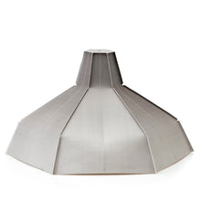 Pepe Heykoop Papierlampe folded lampshade grau - Designer Lampenschirm aus Papier