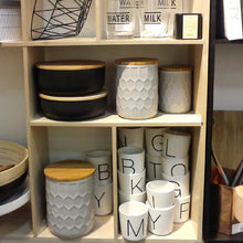 Bloomingville Vorratsdose Small in grau - Aufbewahrungsdose mit Bambusdeckel