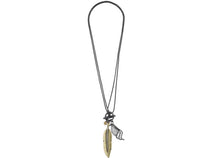 Kette mit Feder gold-silber von Pilgrim