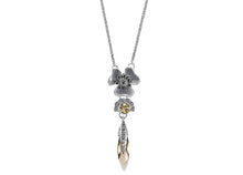 Pilgrim Kette Bohemian Beauty - versilberte Kette mit Blumenanhänger