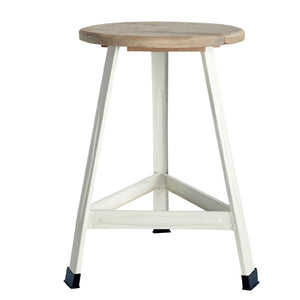 House Doctor Holzhocker Have a seat in weiß - Design Hocker oder Beistelltisch
