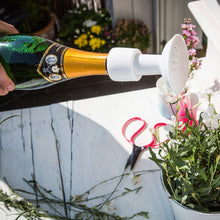 Donkey Champagner Dusche - Gießkannenkopf für Flaschen aus Porzellan weiß