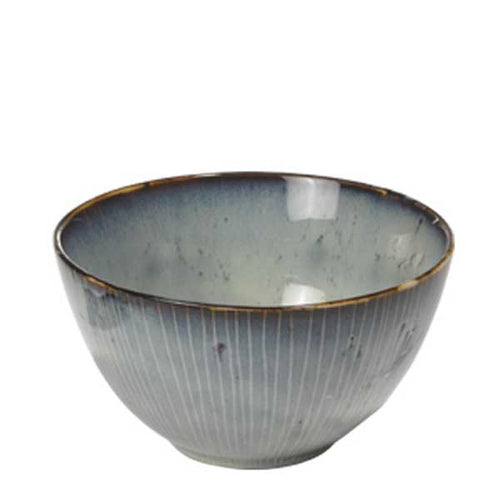 Broste Müslischale Nordic - Schale aus Steingut in blau-grau Tönen