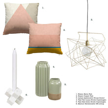 House Doctor Hängelampe Asymmetric in Gold glänzend - Designer Deckenlampe