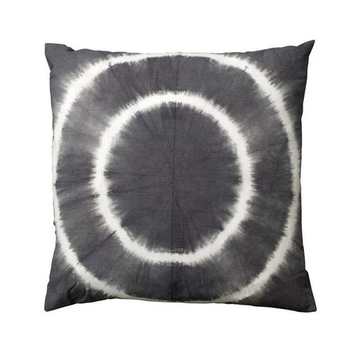 Bloomingville Baumwollkissen 40x40 cm in weiß grau - Kissen im Batiklook