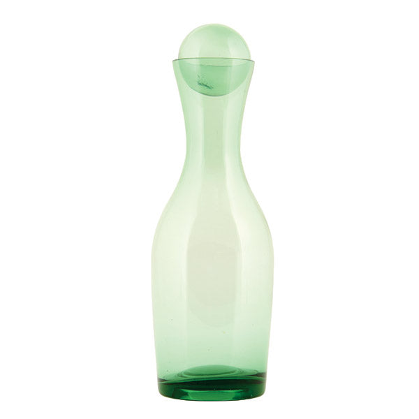 House Doctor Glas Karaffe Houston grün - Design Glaskaraffe mit Kugelverschluss