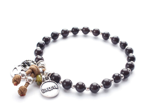 Armband simple single in dark violet von exoal - Armband aus Natursteinen