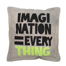 HK Living Sofakissen Imagination in 50x50 cm - Dekokissen aus recycelten Leinen