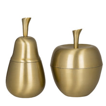 Broste Copenhagen Dose Apfel gold matt - Designer Dose in Apfelform