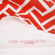 Bio Baumwolle Kissen Canvas in rot - Dekokissen von Pete & Sally in 40x40 cm made in Germany