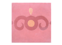 Zementfliese "apple border light red" von stein & ambiente