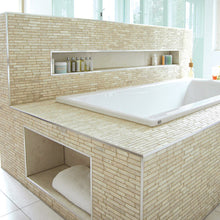 1 qm Marmorsticks ibis white in creme von stein & ambiente - Marmorstäbchen beige