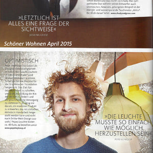 Pepe Heykoop Papierlampe folded lampshade weiß - Designer Lampenschirm aus Papier