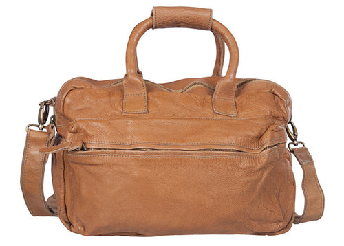 Cowboysbag Ledertasche New York in beige - Männertasche im Vintage Look