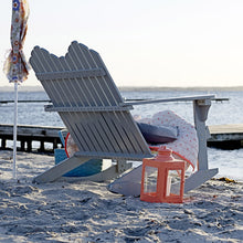 Bloomingville Glaslaterne koralle-orange - Windlicht aus Metall