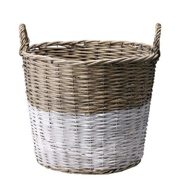 Bloomingville Rattankorb geflochten für Zeitschriften, Decken und Sonstiges