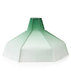 Pepe Heykoop Papierlampe folded lampshade grün - Designer Lampenschirm aus Papier