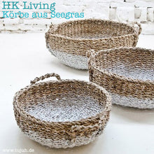 HK Living Aufbewahrungskorb aus Seegras medium - schöner Korb 100% Natur