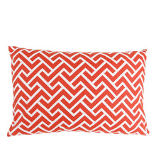 Bio Baumwolle Kissen Canvas in rot - Dekokissen von Pete & Sally in 40x60 cm made in Germany