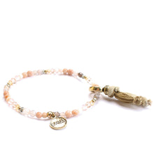 Exoal Armband Single Rainbow in nude - zartes Natursteinarmband