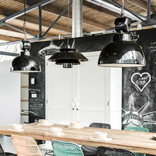 HK Living Industrielampe Factory M in schwarz - Hängelampe aus Metall