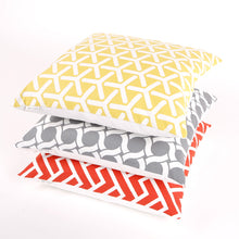 Bio Baumwolle Kissen Canvas in rot - Dekokissen von Pete & Sally in 40x40 cm made in Germany