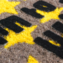 Coole Fußmatte für Kinder „Born to be wild“ - Fußabstreifer mit Spruch, aus Kokosfaser