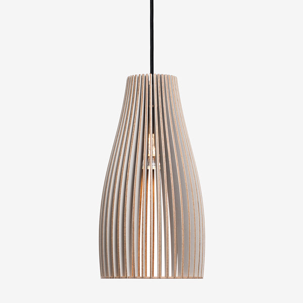 IUMI Pendelleuchte ENA grau - Hängelampe aus Holz made in Berlin