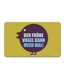 Frühstücksbrettchen "Der frühe Vogel..." - lustiges Frühstücksbrett