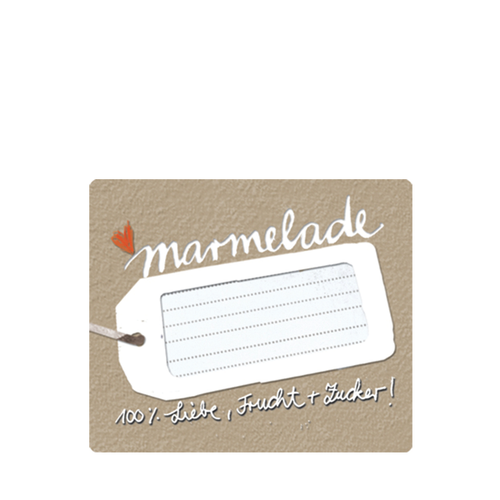 Aufkleber für Marmeladengläser - 15 Marmeladenetiketten von Eine der Guten made in Germany