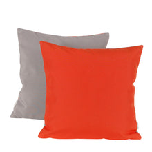 Pete & Sally Outdoor Kissen in orange-taupe 40x40 cm - Außenkissen UV beständig