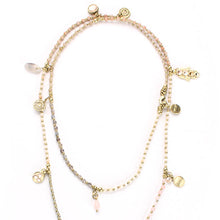 Exoal Kette Holi Collors in nude-gold - Natursteinkette mit Farbverlauf