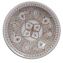 HK Living Souk Bowl large grau-braun - handgemachte Schale Marokko Design