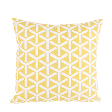 Bio Baumwolle Kissen Canvas in gelb - Dekokissen von Pete & Sally in 40x40 cm made in Germany