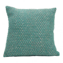 Imbarro Sofakissen Bea - Kissen aus Wolle in aqua grau 45x45 cm