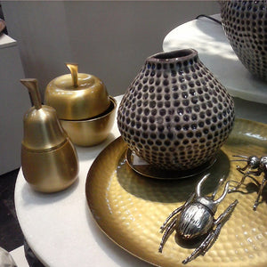 Broste Copenhagen Dose Apfel gold matt - Designer Dose in Apfelform
