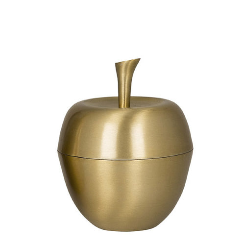 Broste Copenhagen Dose Apfel gold matt - Designer Dose in Apfelform