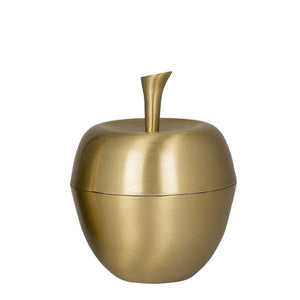 Broste Copenhagen Dose Apfel gold matt - Designer Dose in Apfelform