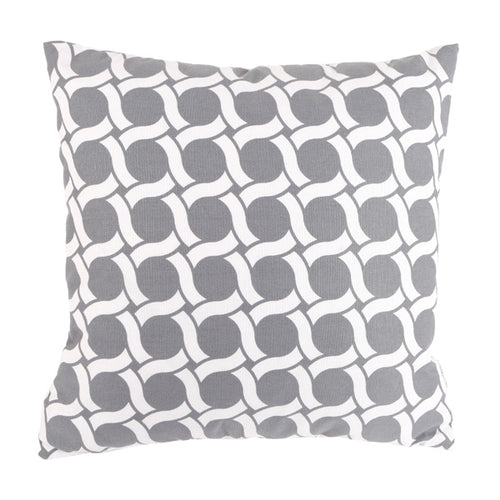 Bio Baumwolle Sofakissen Canvas in grau von Pete & Sally in 50x50 cm made in Germany