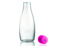 retap Glasflasche 0,5 l  - Trinkflasche in rot, orange, pink, petrol, grau, lime, schwarz