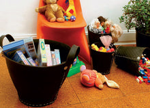 Giving and Living mittelgroßer Korb dacarr - schwarzer Korb aus recycelten Autoreifen
