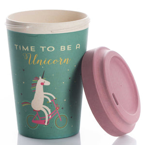 Bamboo Cup Time for Unicorns - coffee to go Becher 400ml